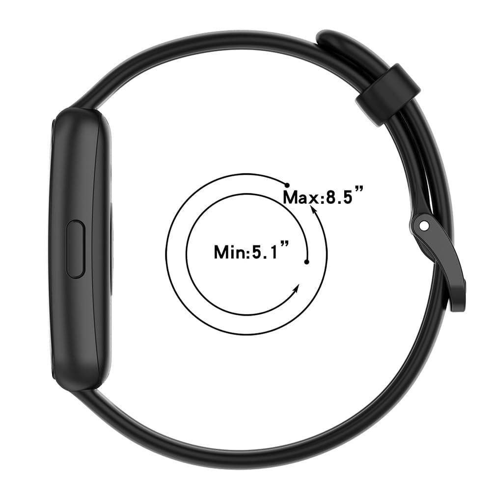 سوار ساعة هواوي باند 8+9 لون بيج من او زون O Ozone Silicone Straps Compatible with Huawei Band 8 Huawei Band 9 Soft Silicone Sport Replacement Band Bracelet Wristband Adjustable Strap with Clasp for Women Men Beige/ivory