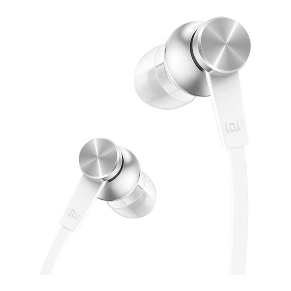 سماعات سلك ميكروفون عالي الحساسية مع اطراف أذن قابلة للتغيير من شاومي Xiaomi Mi Piston In Ear Headphones Basic High Sensitivity Mic amp Remote powerful bass Replaceable Earbuds Global Version