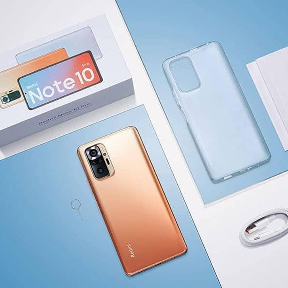 Xiaomi Redmi Note 10 Pro, 6.67" AMOLED Display, 6GB RAM, 128GB Storage, 33W Fast Charging, 108MP Camera, Snapdragon 732G, 5020mAh Battery, Glacier Blue
