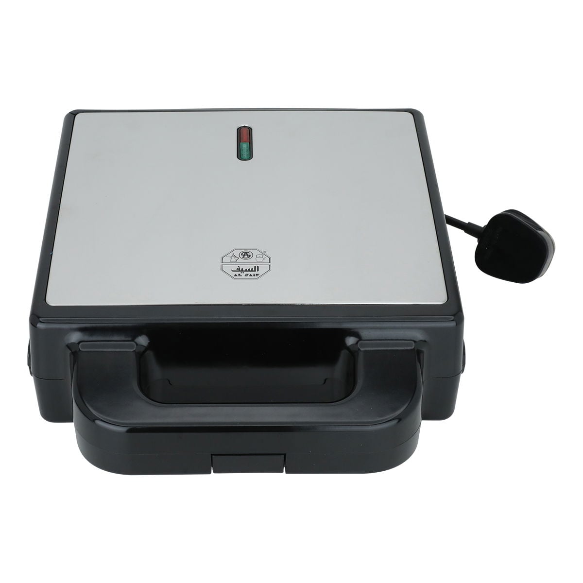 ماكينة صناعة الوافل وتسخين الساندويتش لون فضي من السيف غاليري Al Saif Sandwich Maker, 2 In 1 + Waffle , Silver