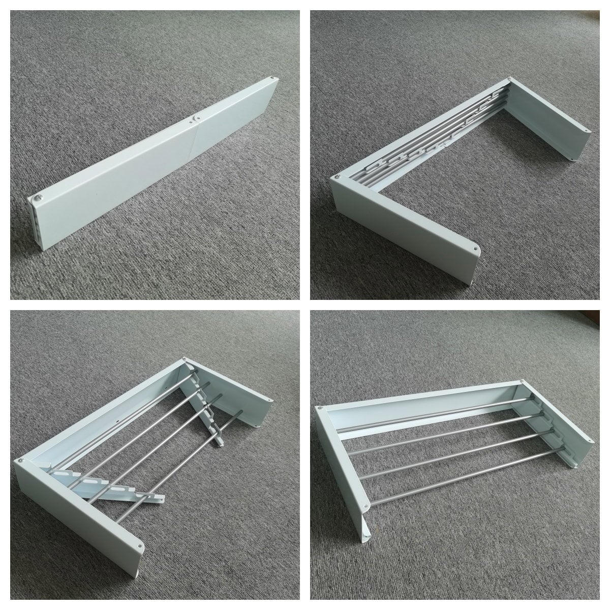 Collapsible Fordable Clothes Drying Rack Wall Mounted Space Saver