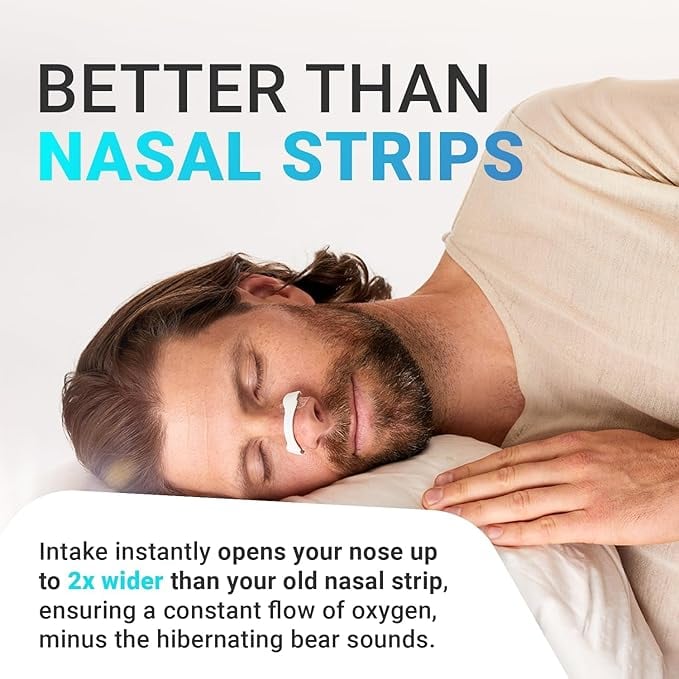 لصقات الشخير لتحسين التنفس اثناء النوم 15 قطعة Intake Breathing Nasal Strip Starter Kit