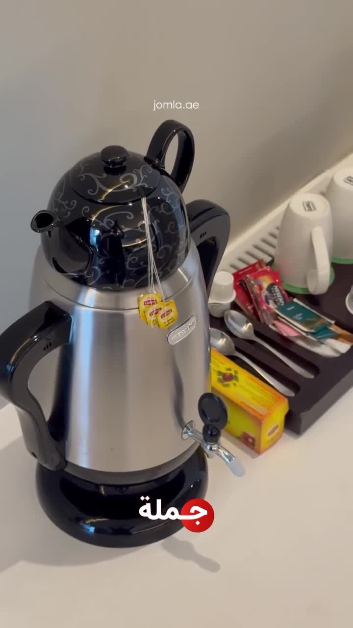 غلاية ماء كبيرة شاي سماور كهربائي​ جرين لايون 1800 واط 3.5 لتر Green Lion Electric Samovar