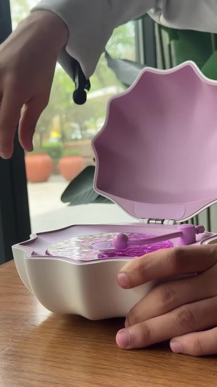 Shell Lamp With Bluetooth Speaker With 7 Ambient Lights