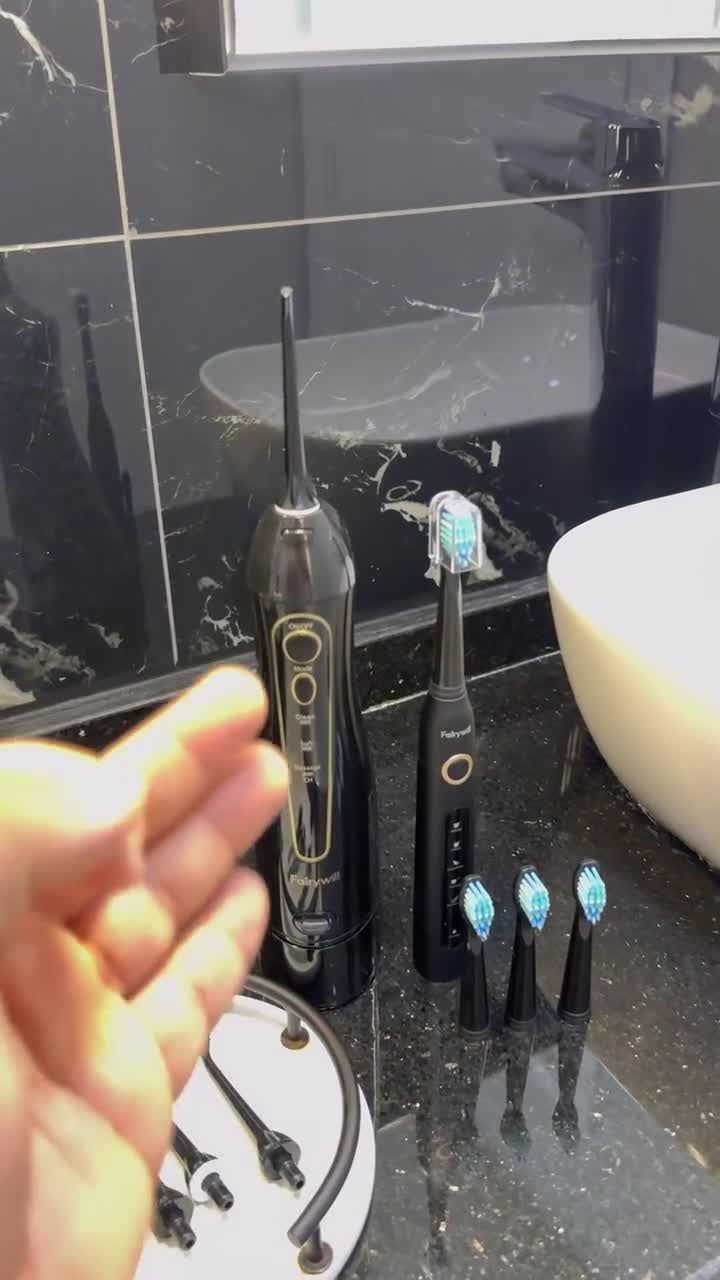 Fairywill Oral Care Combo 5020E Water Flosser + 507 Toothbrush