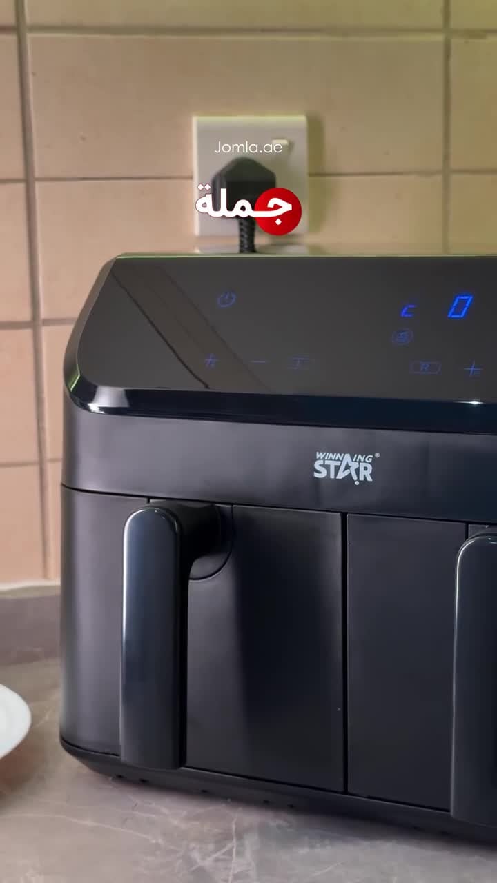 Winning Star 2000W 4.5+4.5L Dual Zone 2-Basket Air Fryer