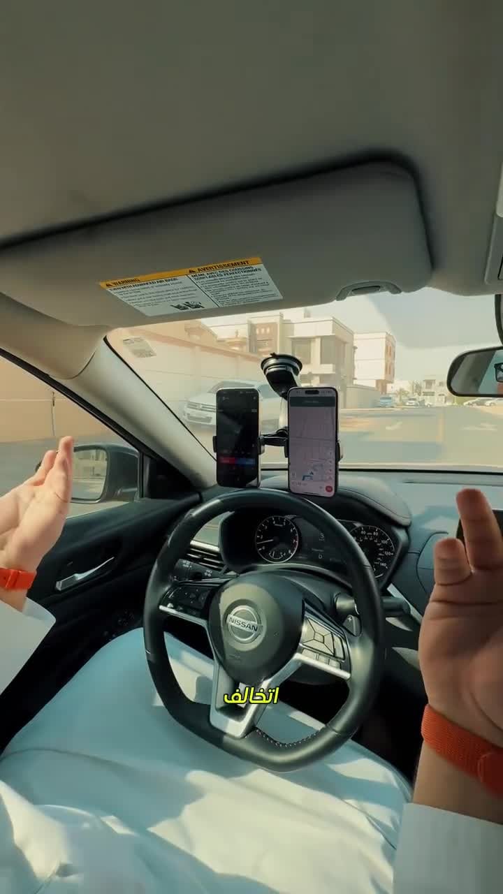 Porodo Dual Phone Holder With Glue Sucker -Black