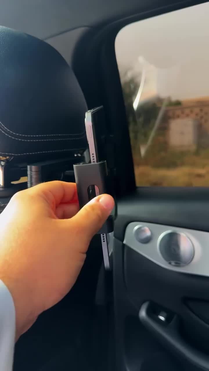 7MD Car Backseat Tablet Holder Adjustable Headrest Mount for iPad and Tablets 4 to 11 Inch