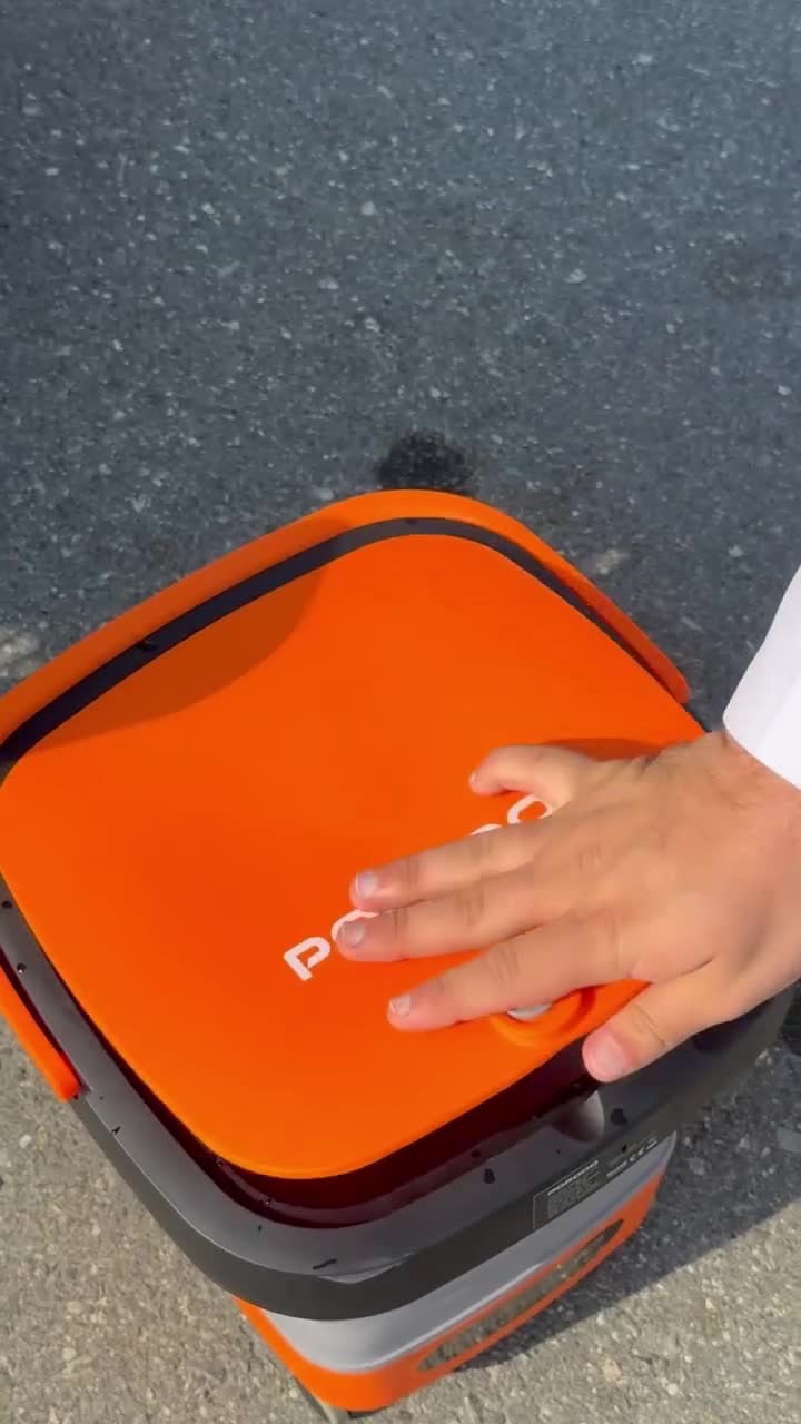 Porodo Portable Car Washer With Foldable15L Water Tank 260W - Orange