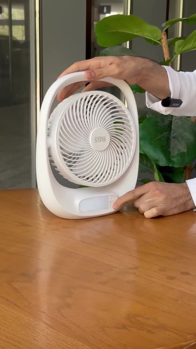 Winning Star Rechargeable Outdoor Mini Fan 3 Speeds 2 Brightness
