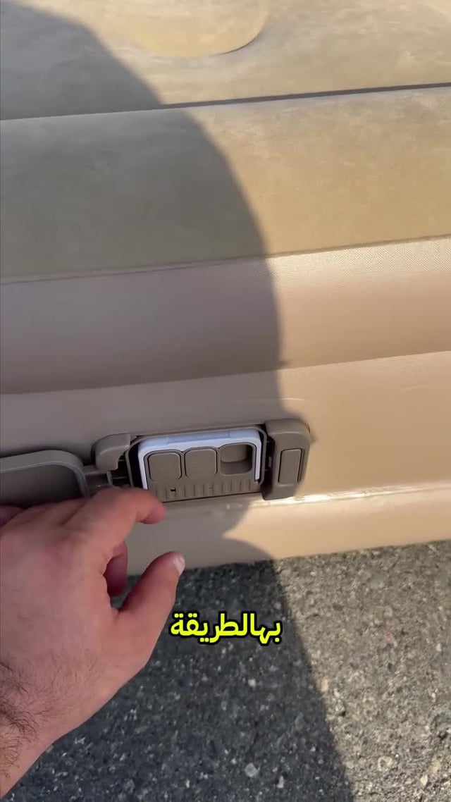 مرتبة هوائية قابلة للنفخ 4000 مللي أمبير مع منفاخ مدمج Outdoor One-click Inflatable Mattress