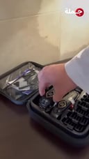 مجموعة حلاقة جلاكر 2 ماكينة حلاقة شعر الرأس واللحية مع رؤوس متعددة Glaker K11S+I11 Hair Clipper Set