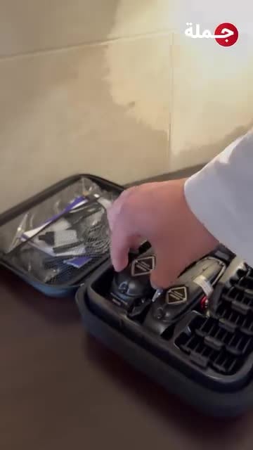 مجموعة حلاقة جلاكر 2 ماكينة حلاقة شعر الرأس واللحية مع رؤوس متعددة Glaker K11S+I11 Hair Clipper Set