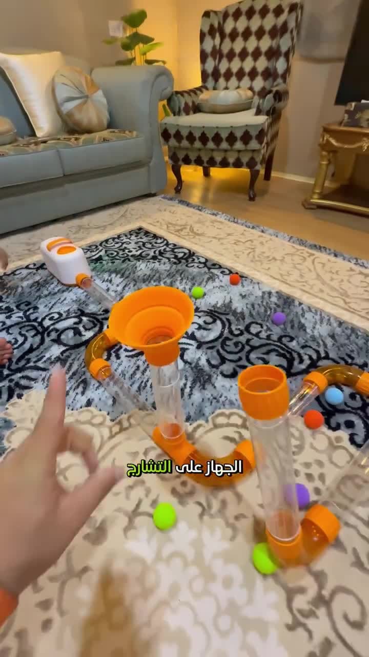 لعبة تعليمية فات برين ستيم بتدفق الهواء Fat Brain Toys Air Toobz Air Powered Educational Toy Set