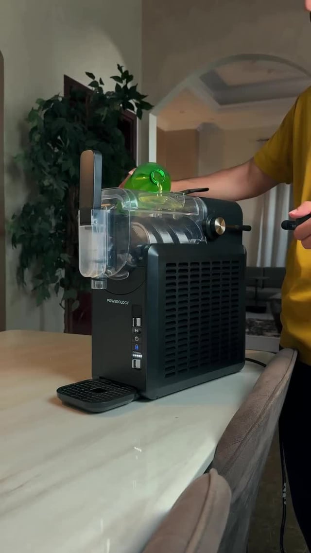 Powerology 200W Slushy Machine 2L With Digital Touch Display - Black