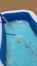 حوض سباحة منزلي مسبح اطفال نفخ مع مضخة هواء صغيرة Inflatable Swimming Pool For Kids