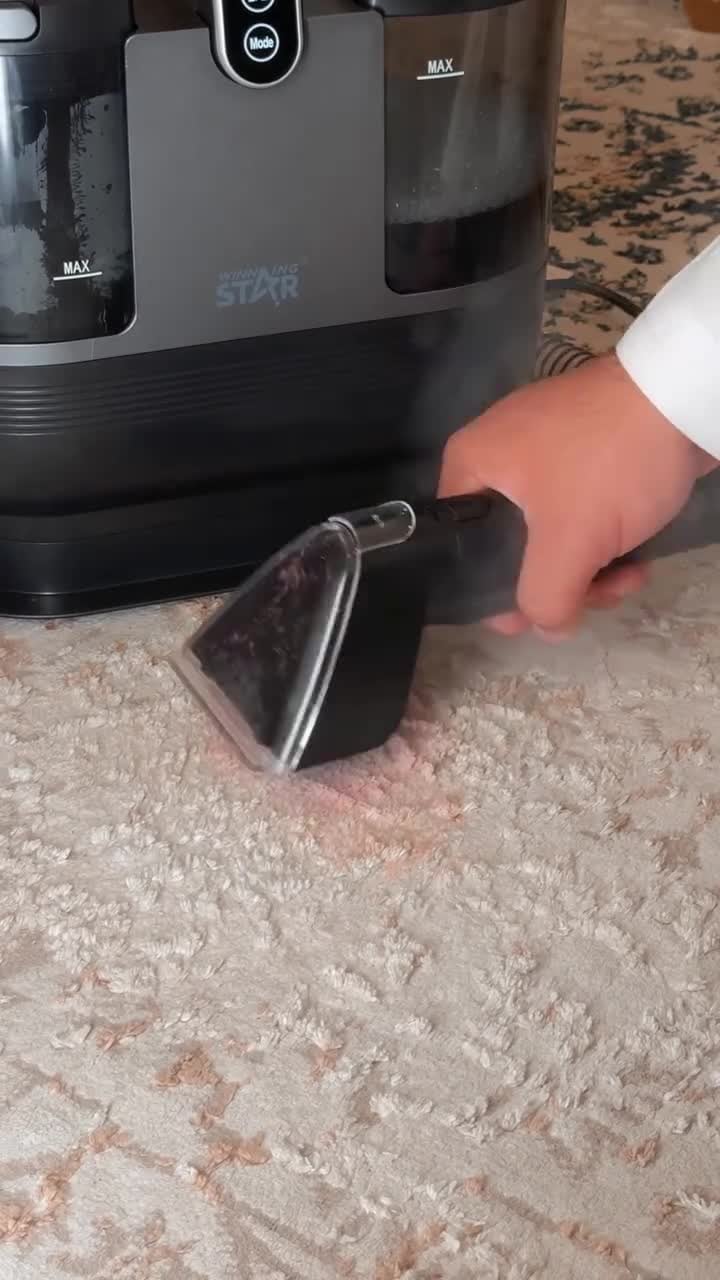 Winning Star 500W + 1200W Carpet and Sofa Cleaner with Steam and Hot Water