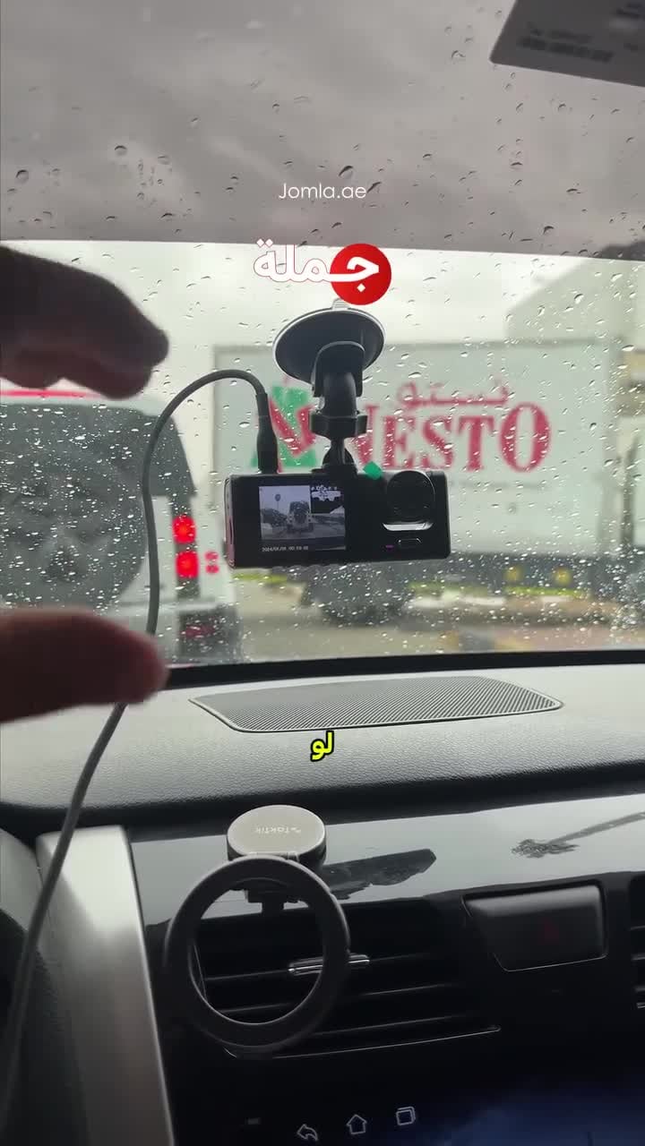 CRONY S11 Three-Camera 1920*1080 pushbutton dashcam 1080P DVR Dashcam Front Indoor and Rear View Camera Driving Recorder 2 Inch Screen Dash Cam Support Night Vision Loop Recording