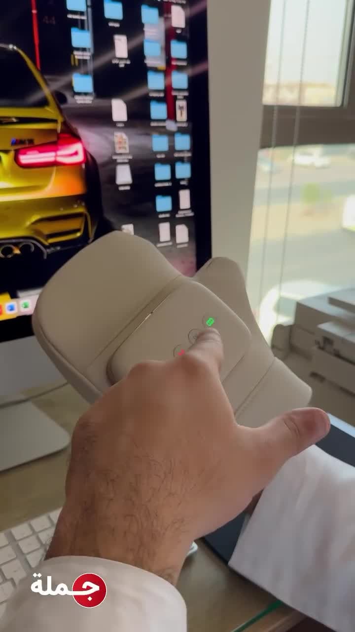 جهاز مساج اليد اللاسلكي 2200 مللي أمبير Cordless Electric Hand Massager Glove