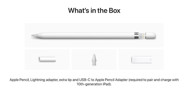 قلم ابل الجيل الاول أصلي Apple Pencil 1st Generation For iPad 10th Generation