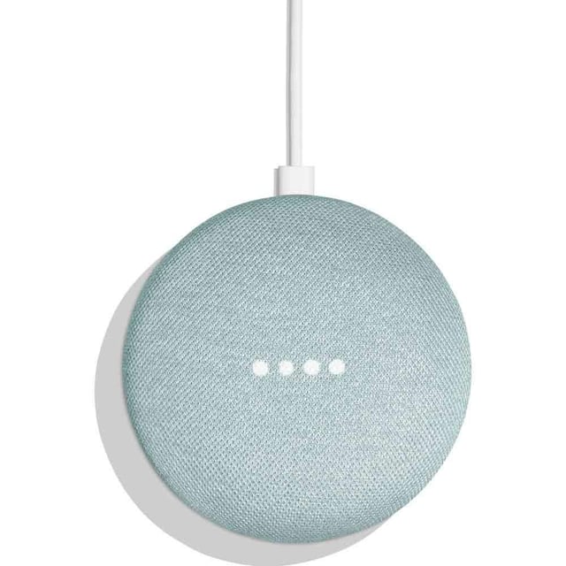 google home mini smart speaker aqua