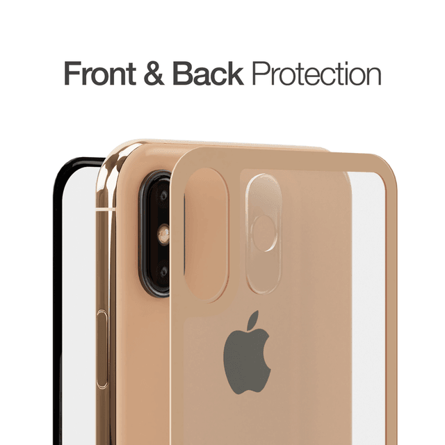 AMAZINGTHING at iphone xs 5 8 fully covered supreme glass front back lens set gold