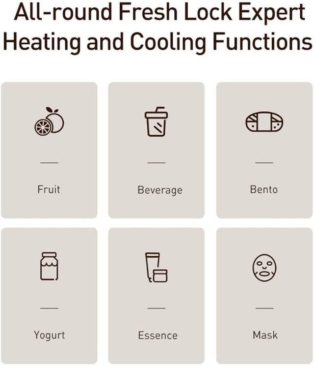 ثلاجة بيسوس صغيرة للماسكات صغيرة الحجم 8 لتر Baseus portable refrigerator