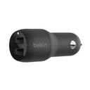 شاحن سيارة مزدوج بمدخلين USB-A بقوة 24 واط Belkin - Boost Charge Dual USB-A Port Car Charger