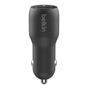 شاحن سيارة مزدوج بمدخلين USB-A بقوة 24 واط Belkin - Boost Charge Dual USB-A Port Car Charger