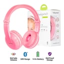 buddyphones play wireless bluetooth headphones for kids pink
