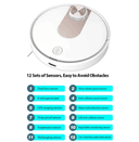 مكنسة ذاتية ذكية 2200 باسكال أبيض شاومي Xiaomi White 2200 PA SE Robot Vacuum Cleaner