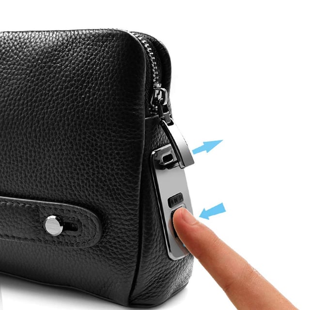 حقيبة اليد بالبصمة Anti-Theft Mens Wallet Fingerprint Recognition