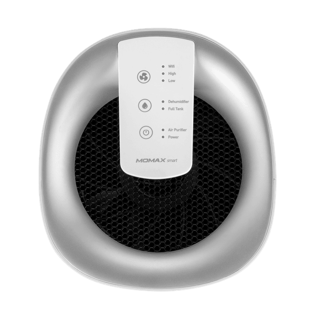 جهاز منقي الهواء ومزيل الرطوبة الذكي 45 واط أبيض موماكس momax White 45W Tasty Air Purifier Dehumidifier