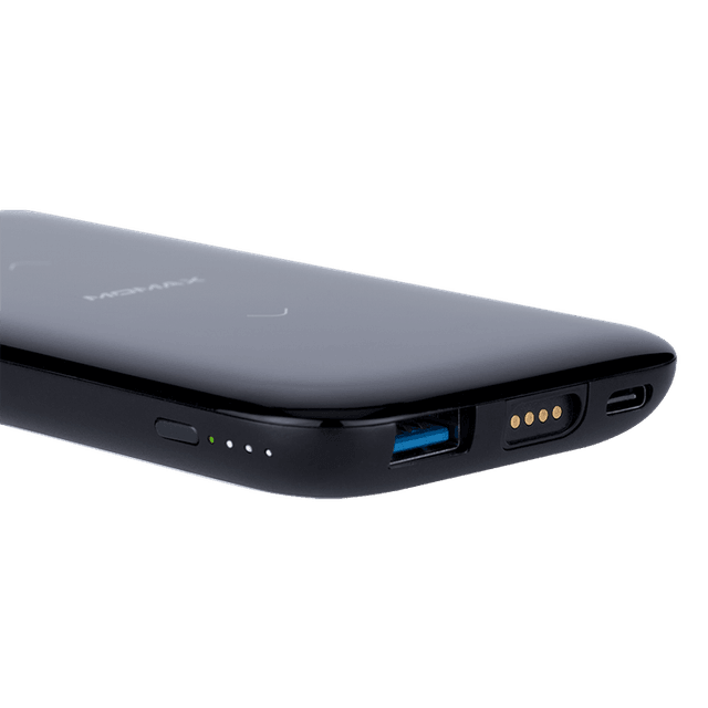momax q power pro wireless external battery pack 8000mah black