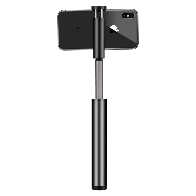 عصا سيلفي SELFIE STICK WITH MINI LED FILL LIGHT MOMAX - أسود