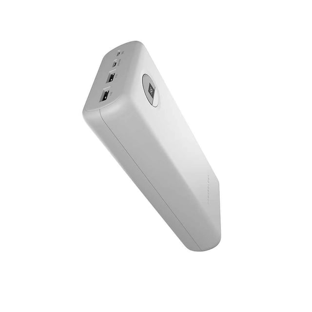 باور بانك سريع Powerology Quick Charge Power Bank 30000mAh PD 45W - أبيض