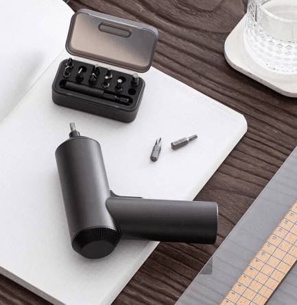 مفك كهربائي لاسلكي بطارية 2000 مللي امبير 12 قطعة أسود شاومي Xiaomi Black 12 2000 mAh Battery Mi Cordless Screwdriver