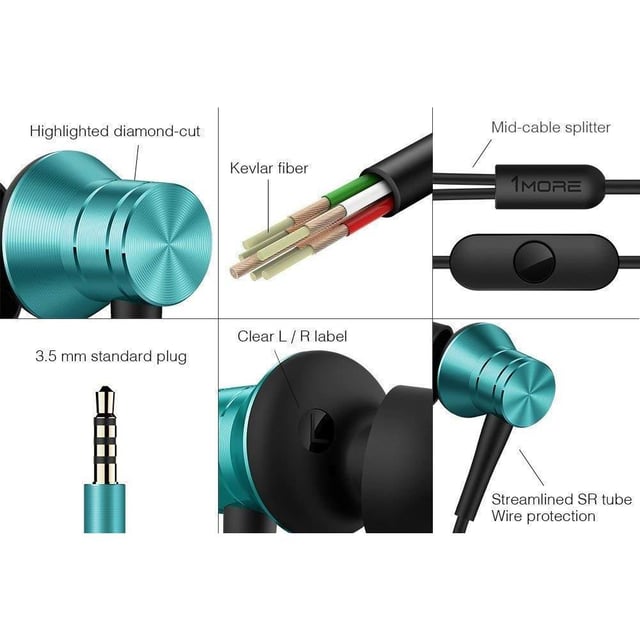Xiaomi 1more piston fit in ear headphones blue