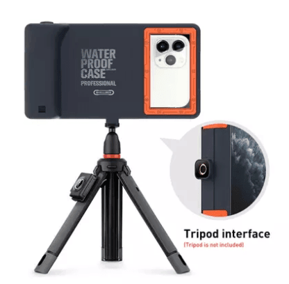 كفر جوال ضد الماء 15 متر مع تحكم عن بعد Shellbox IP68 Waterproof Phone Case