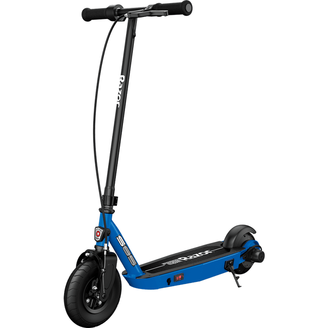 سكوتر اطفال كهربائي 16 كم/ساعة أسود وأزرق رازور Razor Blue And Black 16km/h EScooter Powertec