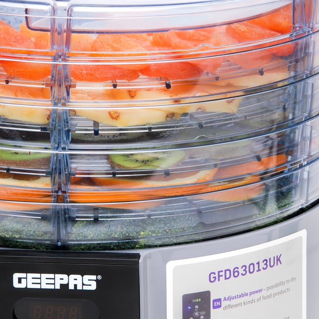 مجفف الطعام Geepas 520W Digital Food Dehydrator