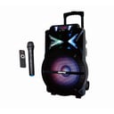 مكبر صوت محمول للحفلات بلوتوث قابل للشحن جيباس Geepas Rechargeable Trolley Bluetooth Speaker - Wireless Microphones, Rechargeable Battery