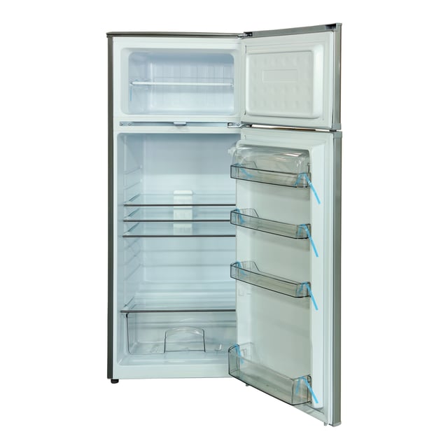 Geepas 205L Double Door Refrigerator GRF2400SXE