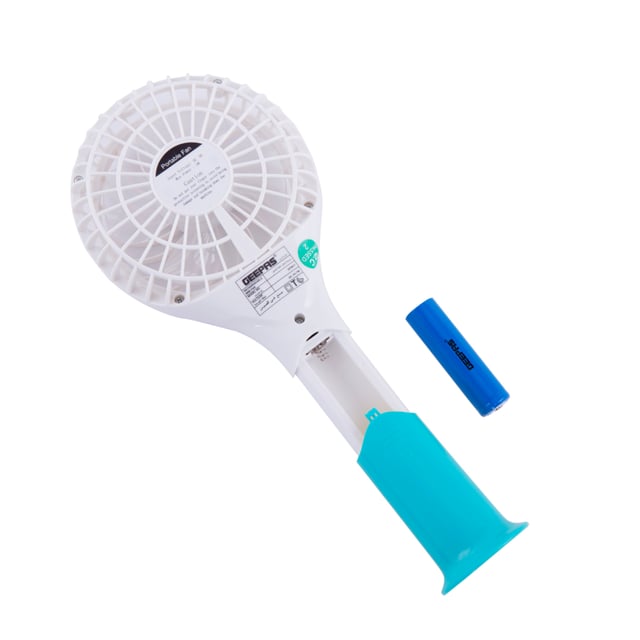 مروحة Geepas Rechargeable Mini Fan - Personal Portable Fan with 3 Speed Options