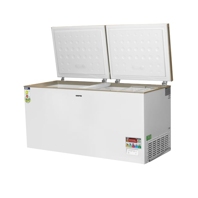 ثلاجة أرضية بسعة 550 ليتر  Adjustable Thermostat 550L Chest Freezer - Geepas