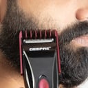Geepas Gtr31n Rechargeable Beard Trimmer 3w - 2 Speed With Stainless Steel Cutting Blade Led Charge Indication & Cordless Operations | Perfect Travel Grooming Kit