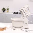 خلاط يدوي ( مع حامل ووعاء ) بقوة 250 واط Geepas - Hand Mixer with Stand & Bowl