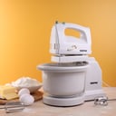 خلاط يدوي ( مع حامل ووعاء ) بقوة 250 واط Geepas - Hand Mixer with Stand & Bowl
