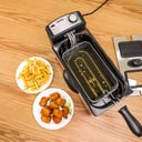 Geepas Compact 2180W Powerful 3L Deep Fryer with Overheat Protection & Chrome Plated Basket GDF36015