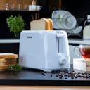 Geepas GBT36515 2 Slice Bread Toaster - Removable Crumb Tray- One Touch Cancel Button - 6 Browning Setting Control- Ideal for Home, Hotels, Restaurants, Canteens